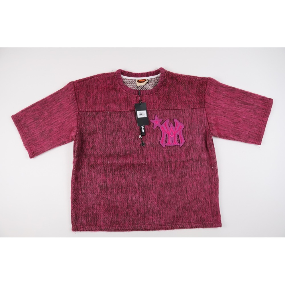 Watson Studios Knit Jersey Shirt Magenta Pink Graphic Size L NWT MSRP 120